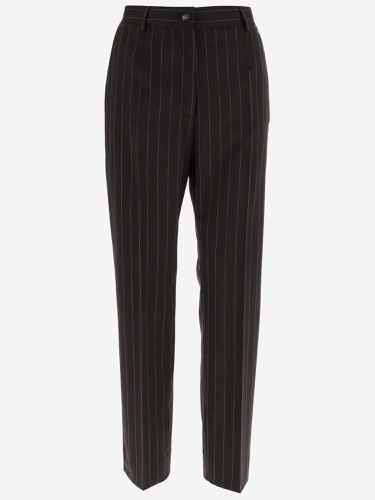 Stretch Virgin Wool Pinstripe Pants - Dolce & Gabbana - Modalova