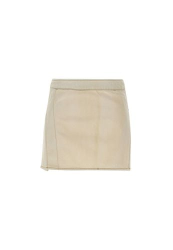 Palm Angels bull Denim Mini Skirt - Palm Angels - Modalova