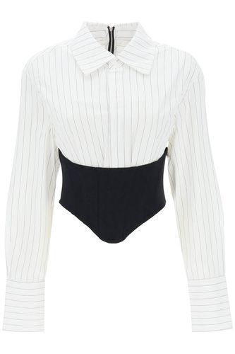 Cropped Shirt With Underbust Corset - Dion Lee - Modalova