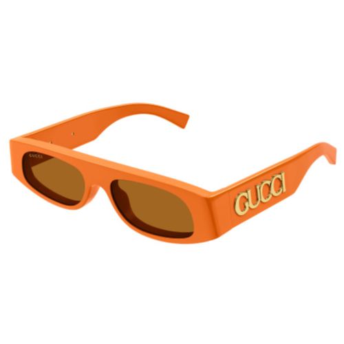 Gg1771s007 Orange Orange Brown - Gucci Eyewear - Modalova