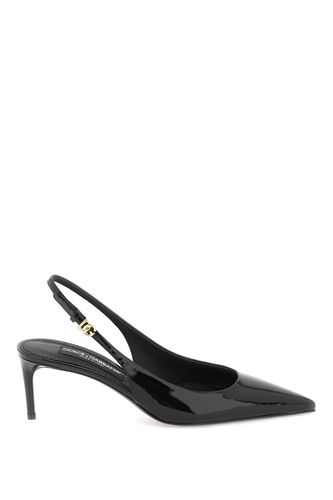 Patent Leather Slingback Pumps - Dolce & Gabbana - Modalova