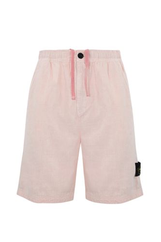 Stone Island Linen Bermuda Shorts - Stone Island - Modalova