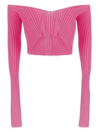 Logo Plaque Cropped Long Sleeve Top - Jacquemus - Modalova