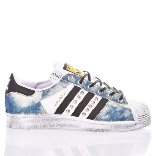 Adidas Superstar Indigo Bleached Custom - Mimanera - Modalova