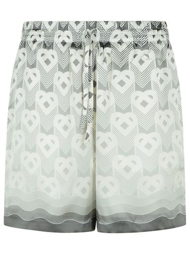 Casablanca Grey Silk Bermuda Shorts - Casablanca - Modalova