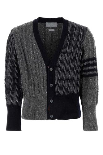 Multicolor Wool Blend Cardigan - Thom Browne - Modalova