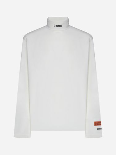 Ctnmb High-neck Cotton T-shirt - HERON PRESTON - Modalova