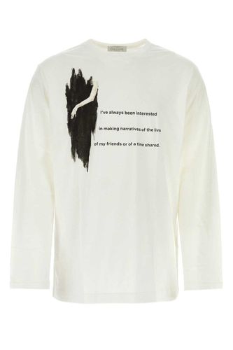 Graphic-printed Long-sleeved T-shirt - Yohji Yamamoto - Modalova