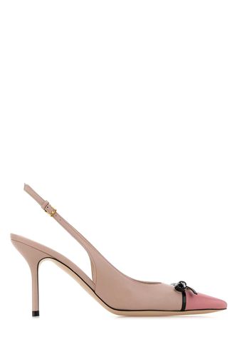 Pink Leather Vlogo Pumps - Valentino Garavani - Modalova