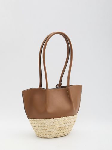 Shopping Bag In Leather And Raffia - Tod's - Modalova