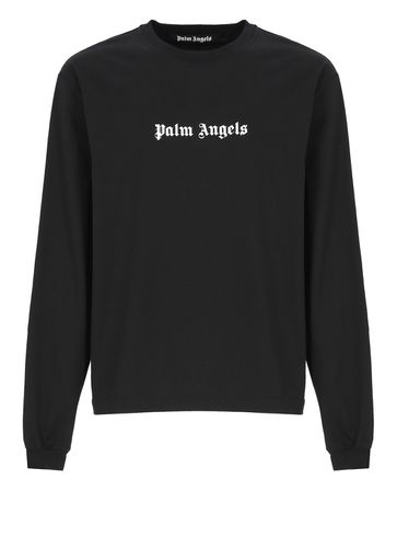 Classic Logo Slim Long Sleeve T-shirt - Palm Angels - Modalova