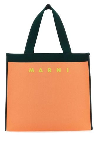 Two-tone Jacquard Shopping Bag - Marni - Modalova