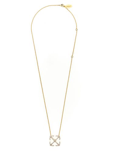 Off-White arrow Strass Necklace - Off-White - Modalova