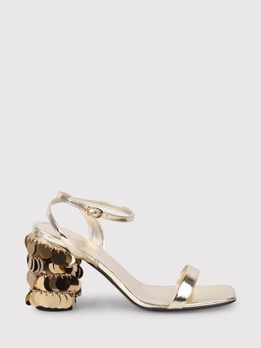 Rabanne Gold Sequin Heeled Sandals - Paco Rabanne - Modalova