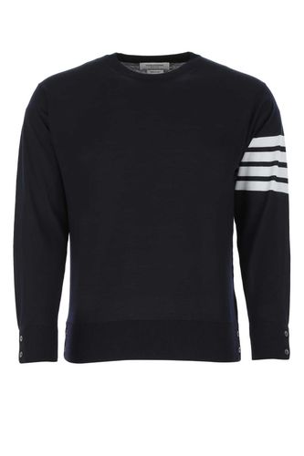 Thom Browne Navy Blue Wool Sweater - Thom Browne - Modalova