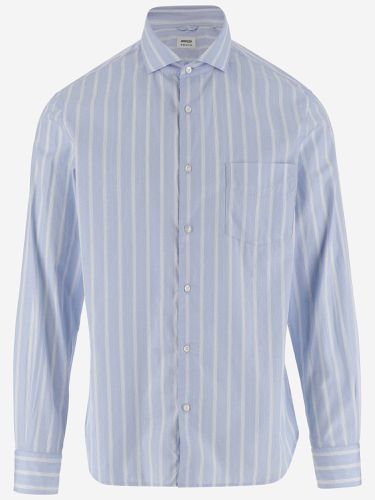 Cotton Shirt With Striped Pattern - Aspesi - Modalova