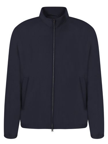 Stretch Wool Bomber Jacket - Herno - Modalova