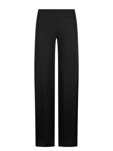 Elasticated Waistband Wide-leg Cady Trousers - Alberta Ferretti - Modalova