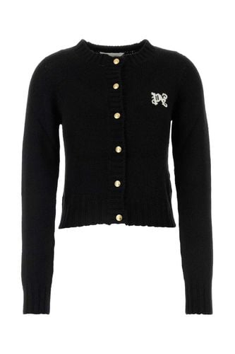 Monogram Intarsia Knitted Cardigan - Palm Angels - Modalova