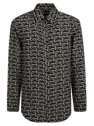 All-over Printed Round Hem Shirt - Burberry - Modalova