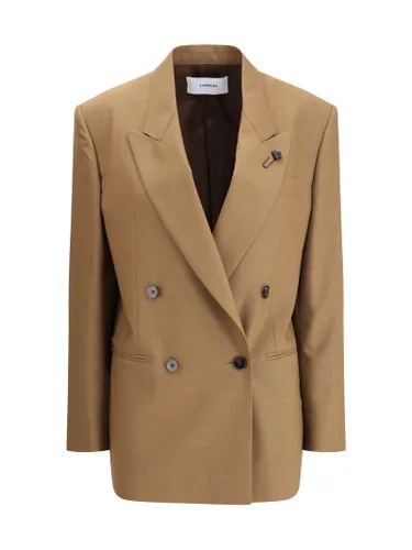 Double-breasted Jacket In Pure Virgin Wool - Lardini - Modalova