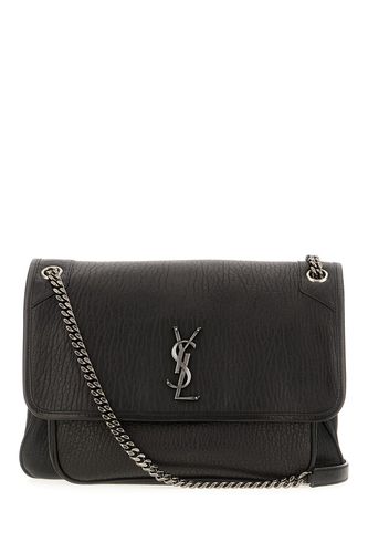 Black Nappa Leather Large Niki Shoulder Bag - Saint Laurent - Modalova