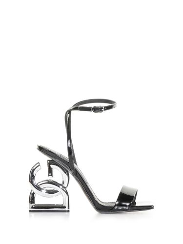 Sandal With Logo Heel - Dolce & Gabbana - Modalova