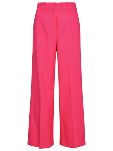 MSGM Pink Viscose Blend Pants - MSGM - Modalova