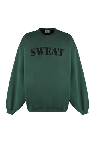 Oversize Cotton Sweatshirt - VETEMENTS - Modalova