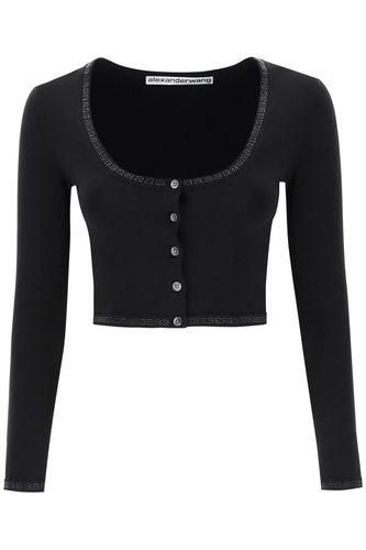 Nylon Cropped Cardigan - Alexander Wang - Modalova