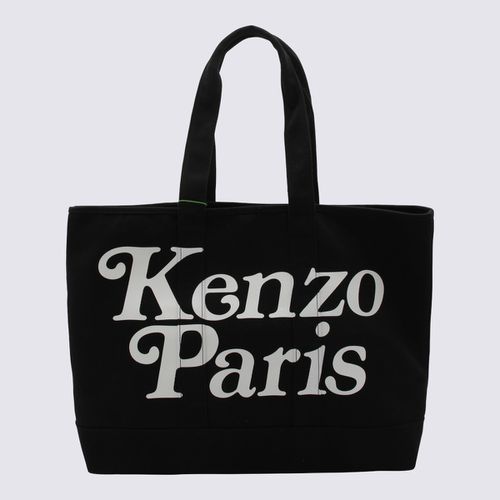 And White Canvas Tote Bag - Kenzo - Modalova