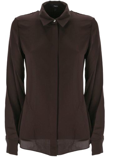 Theory Georgette Fitted Shirt - Theory - Modalova