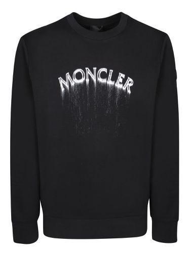 Moncler Logo Black Sweatshirt - Moncler - Modalova