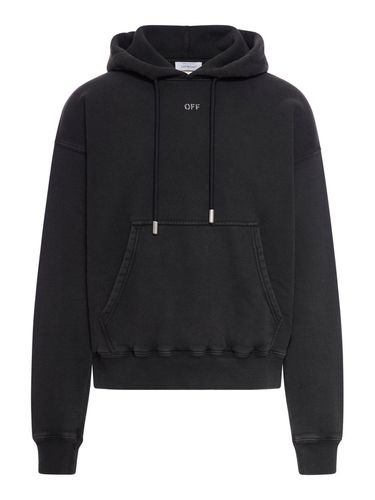 Logo Printed Drawstring Hoodie - Off-White - Modalova