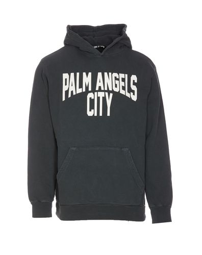 Palm Angels Pa City Washed Hoodie - Palm Angels - Modalova