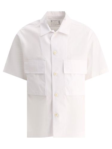 Short Sleeved Thomas Mason Poplin Shirt - Sacai - Modalova