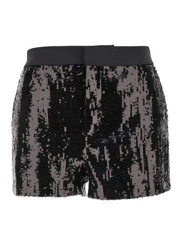 Sequin Shorts With Middle Waist In Tech Fabric Woman - PT Torino - Modalova