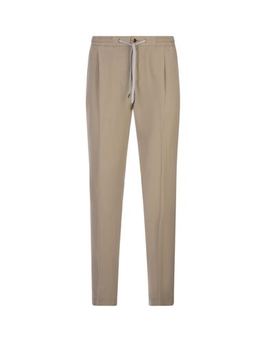 Beige Linen Blend Soft Fit Trousers - PT Torino - Modalova