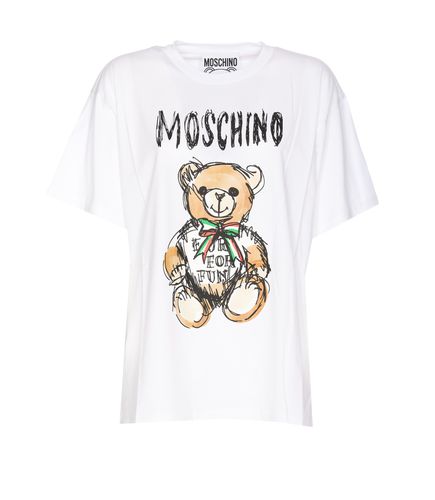 Moschino Drawn Teddy Bear T-shirt - Moschino - Modalova