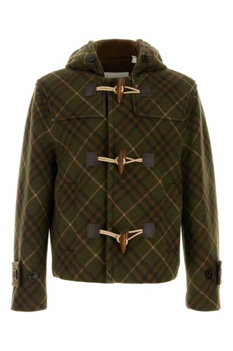 Embroidered Wool Blend Jacket - Burberry - Modalova