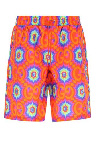Gucci Printed Nylon Swimming Shorts - Gucci - Modalova