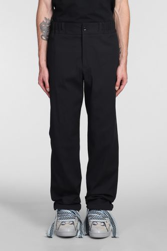 Lanvin Pants In Black Cotton - Lanvin - Modalova