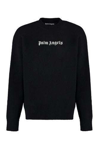 Merino Wool Blend Sweater - Palm Angels - Modalova