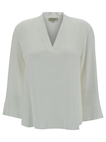 Aristide Blouse With V Neckline In Silk Blend Woman - Antonelli - Modalova