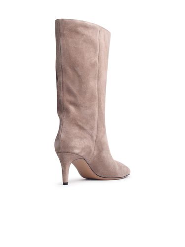 Stiletto Beige Suede Boots - Paris Texas - Modalova