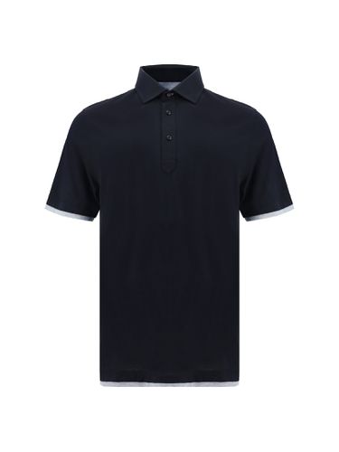 Contrast-trim Short-sleeved Polo Shirt - Brunello Cucinelli - Modalova