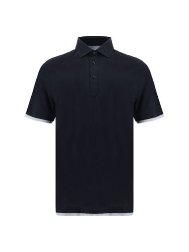 Contrast-trim Short-sleeved Polo Shirt - Brunello Cucinelli - Modalova