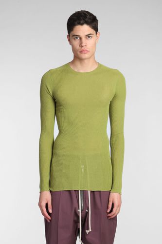 Ribbed Round Knitwear In Green Wool - Rick Owens - Modalova