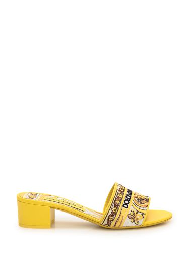 Flat Slipper Embroidered - Dolce & Gabbana - Modalova