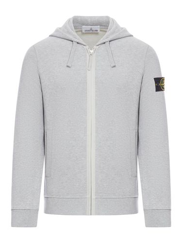 Logo-patch Zipped Hoodie - Stone Island - Modalova